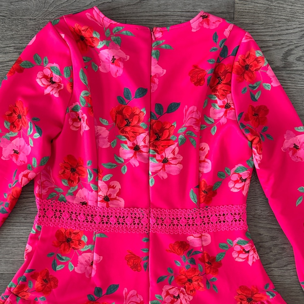 Alexia Admor Pink Floral Mini Dress - Picture 10 of 11